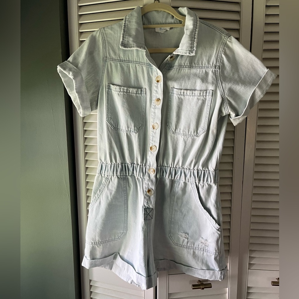Denim romper